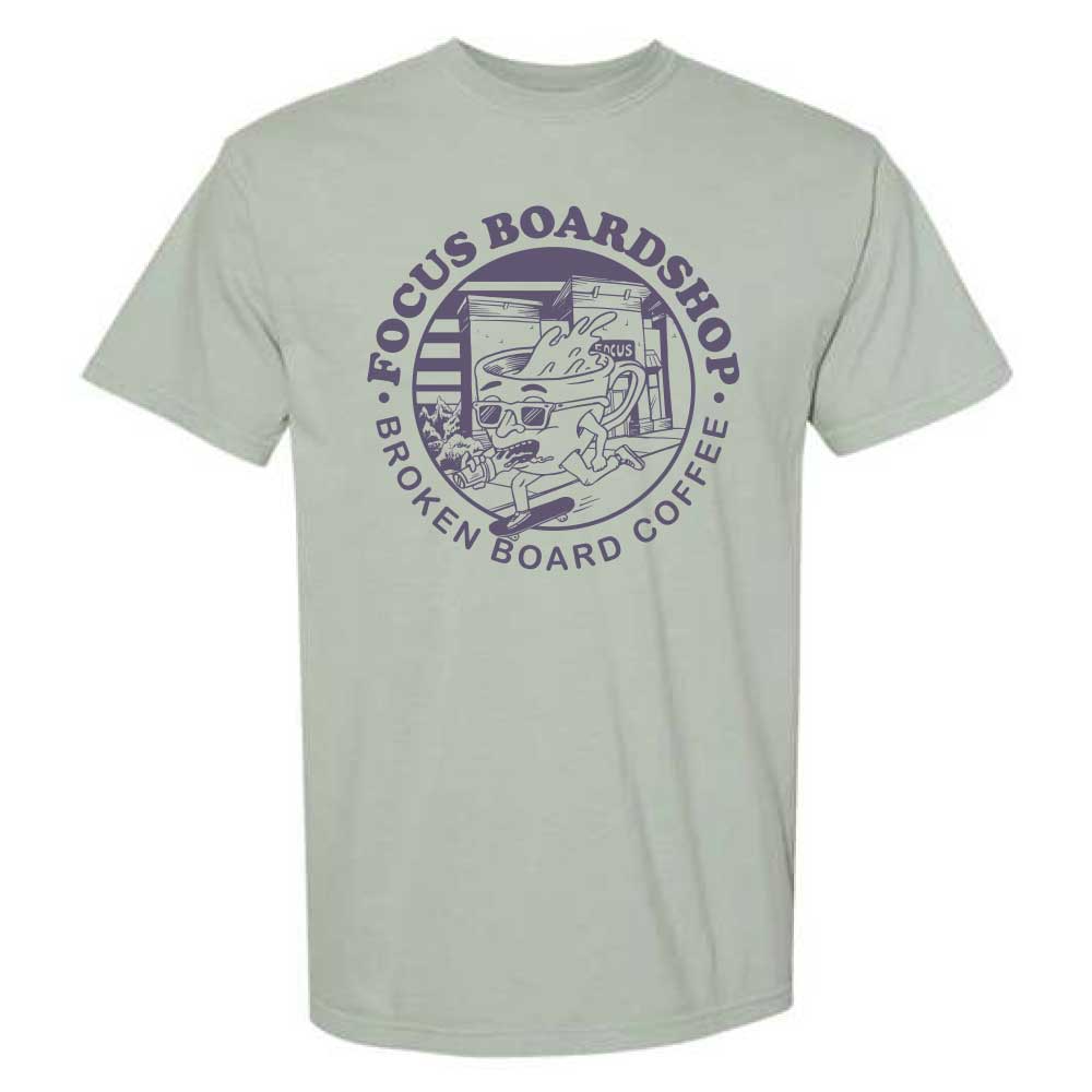 Focus Boardshop & Broken Board Coffee Collaboration Short Sleeve T-Shirt