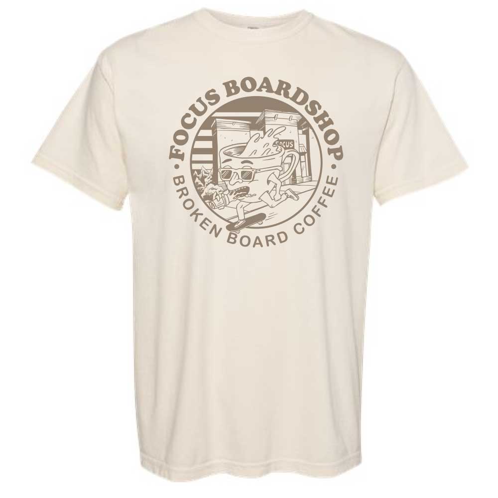 Focus Boardshop & Broken Board Coffee Collaboration Short Sleeve T-Shirt