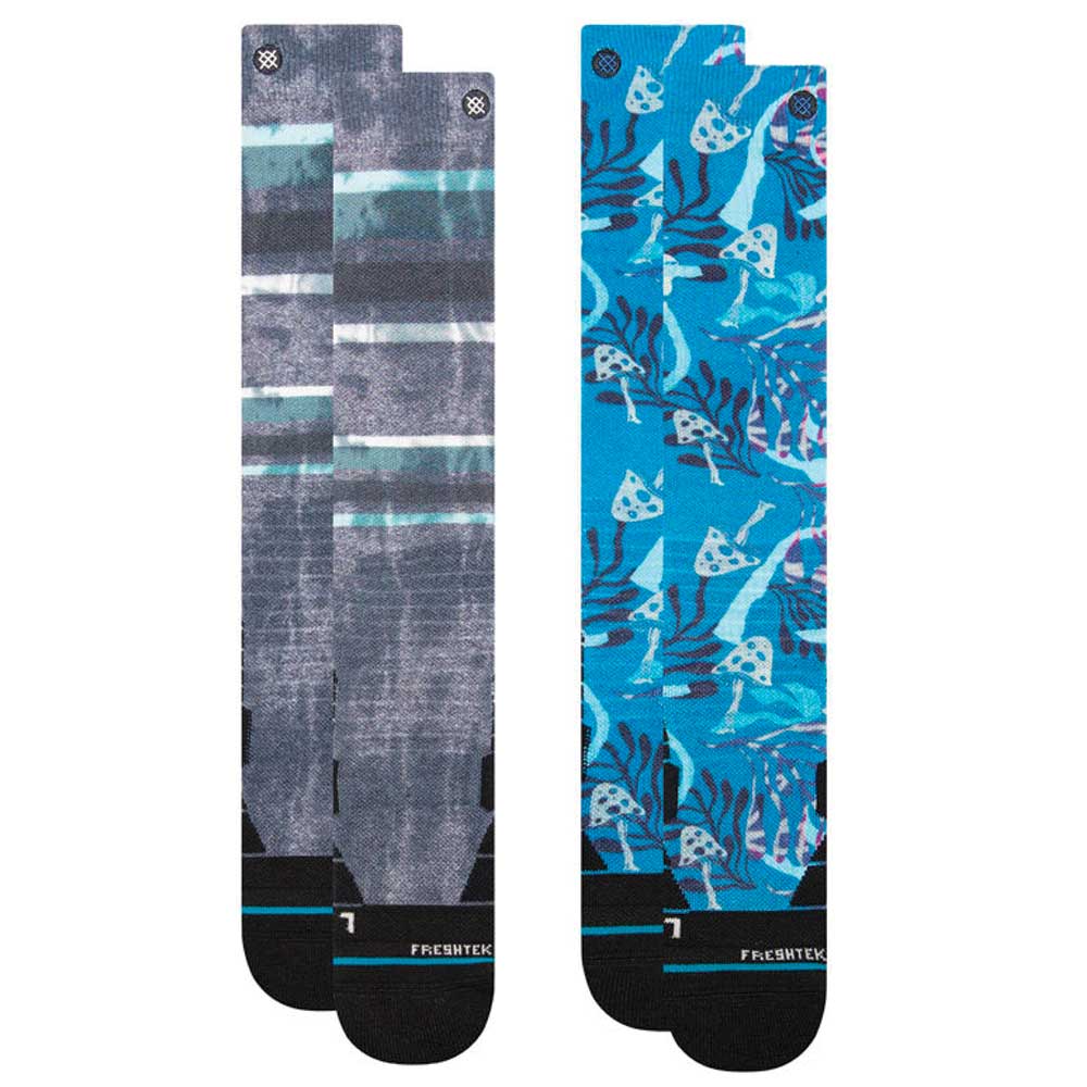 Stance Poly Snowboard OTC Socks - 2 Pack - Freeton/Teal