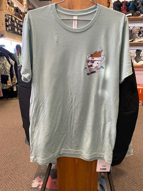 Focus Boardshop and Broken Board Coffee Collaboration Short Sleeve Tri-blend T-Shirt