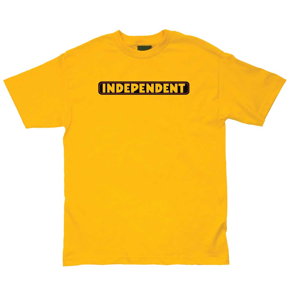 Independent Bar Logo Youth Midweight Short Sleeve T-Shirt - Gold