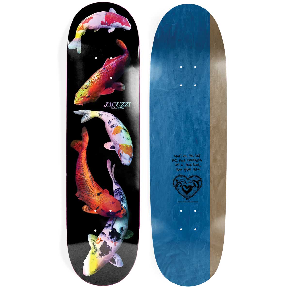 Jacuzzi Skateboards 500 Years EX7 Skateboard Deck 8.5"