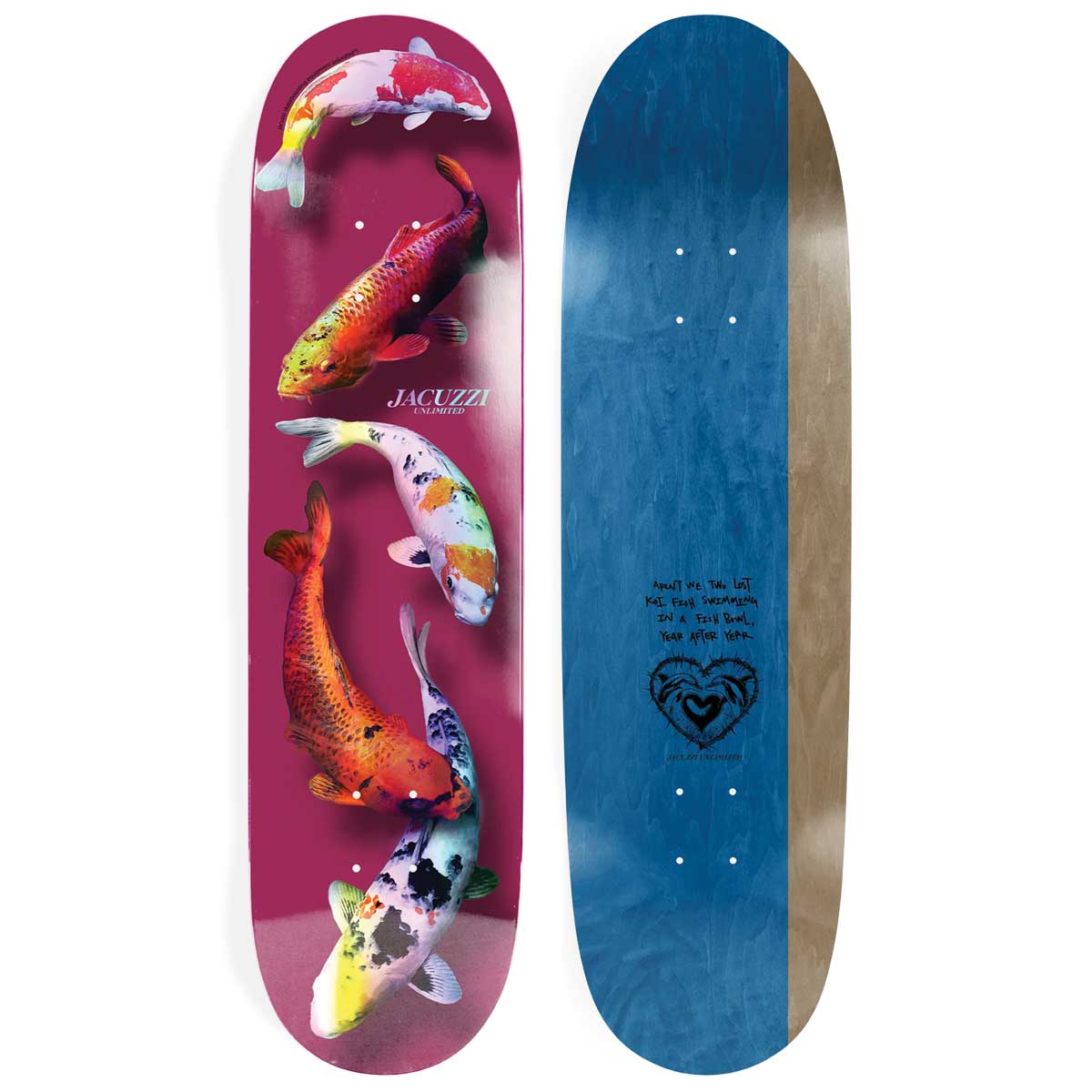 Jacuzzi Skateboards 500 Years EX7 Skateboard Deck 8.25"