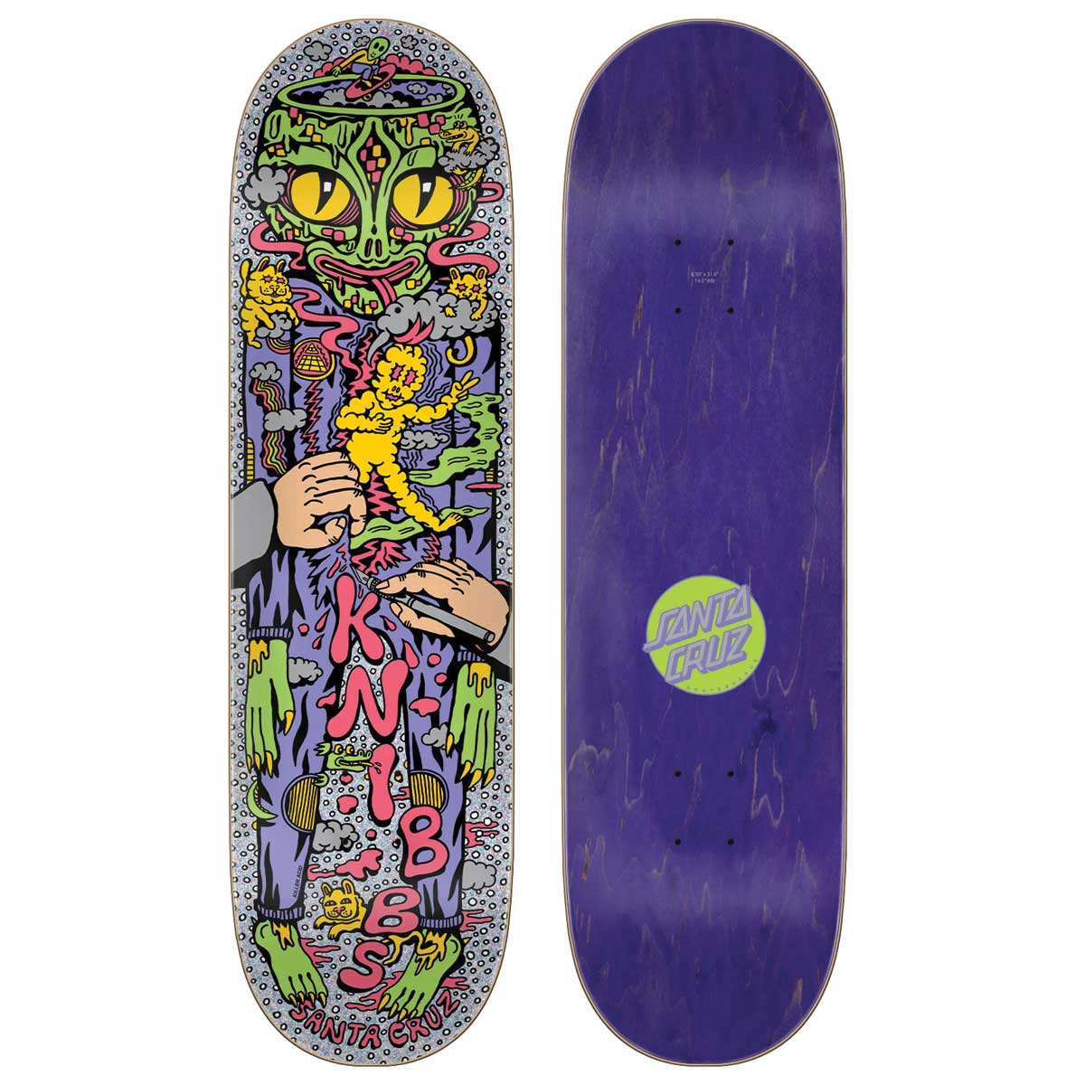 Santa Cruz Jereme Knibbs Reptilian Skateboard Deck 8.5"
