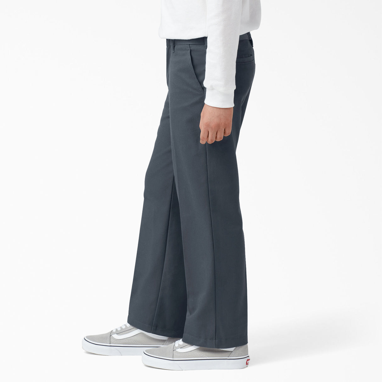 Dickies Boys Classic Fit Straight Leg Flat Front Pant Flex Waist