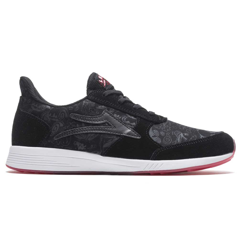 Lakai EVO Skate Shoes - Black/Suede Print