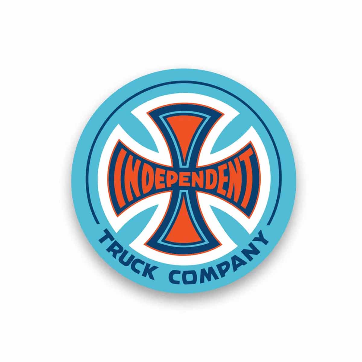 Independent Legacy Blue/Orange Sticker