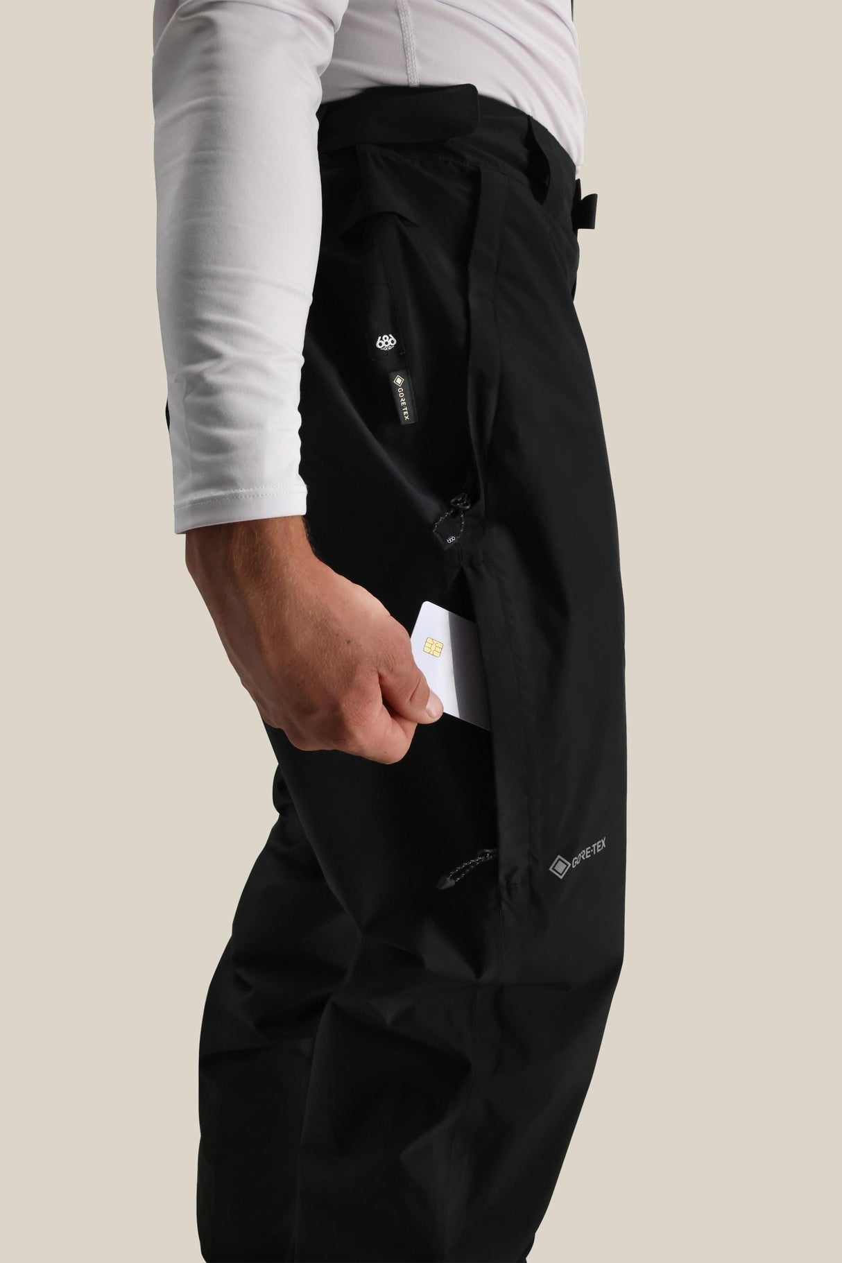 686 Men's Gore tex Core Shell Snow Pants - Black