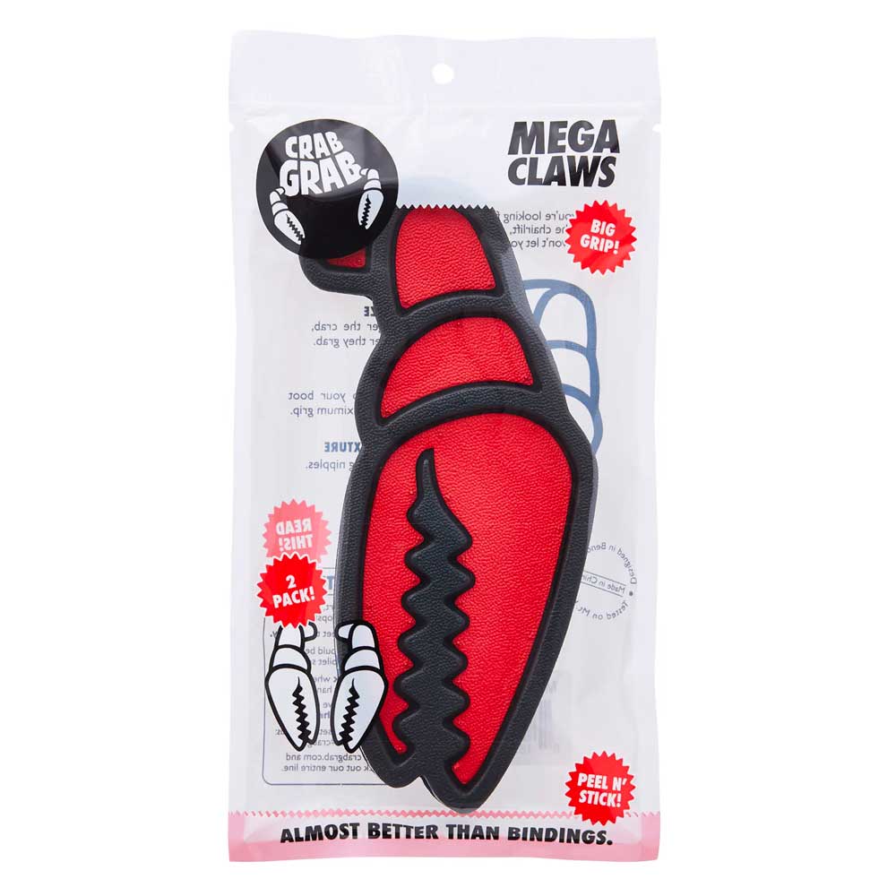 Crab Grab Mega Claw Snowboard Stomp Pad - Black and Red