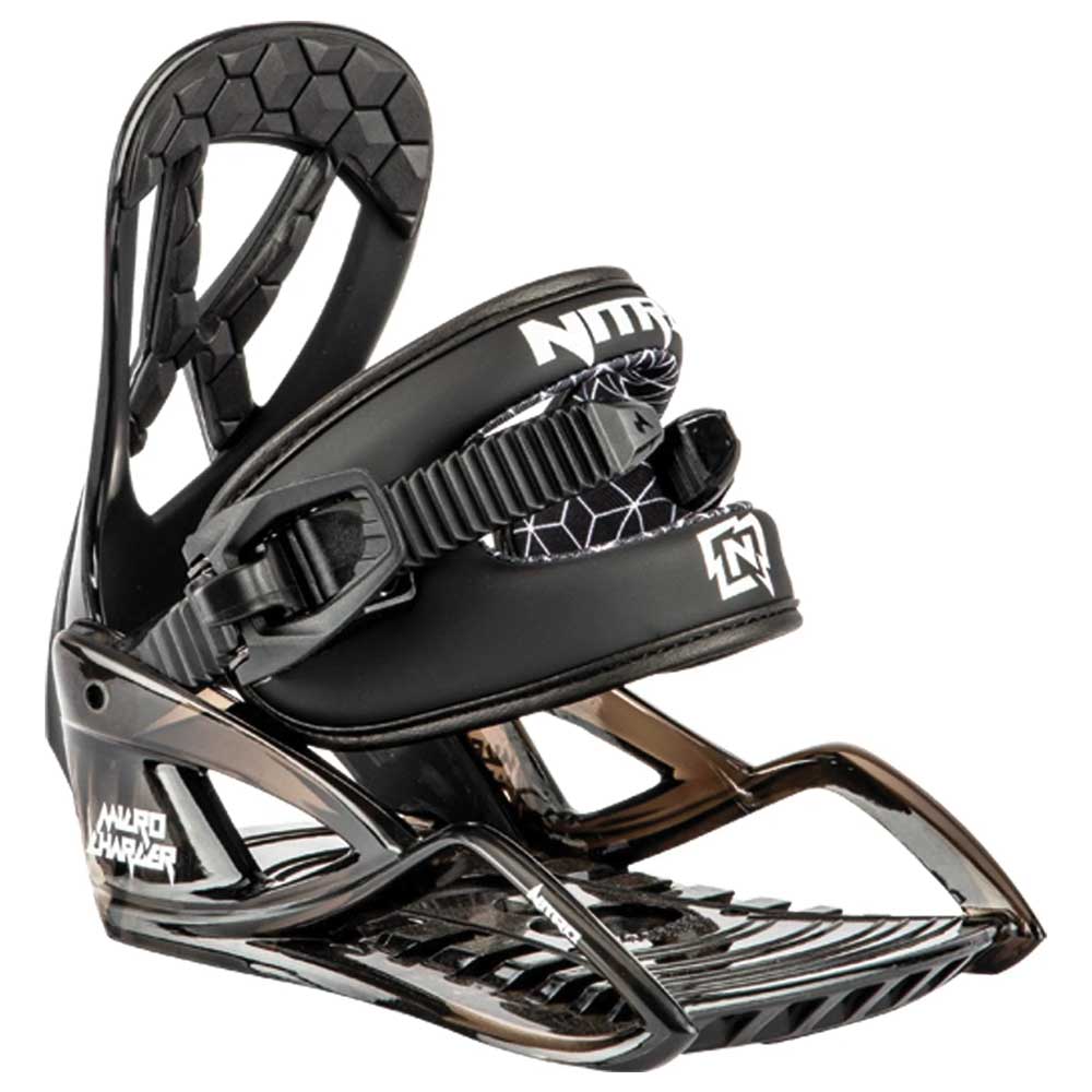 Nitro Micro Charger Kids Snowboard Bindings 2024 - Black