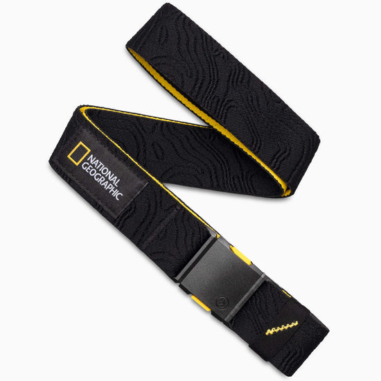 Arcade National Geographic Topo Black Standard Stretch Belt