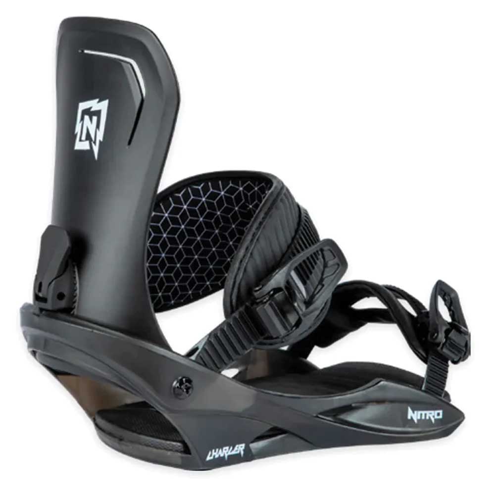 Nitro Charger Youth Snowboard Bindings 2024 - Black (Mens 7-10.5)