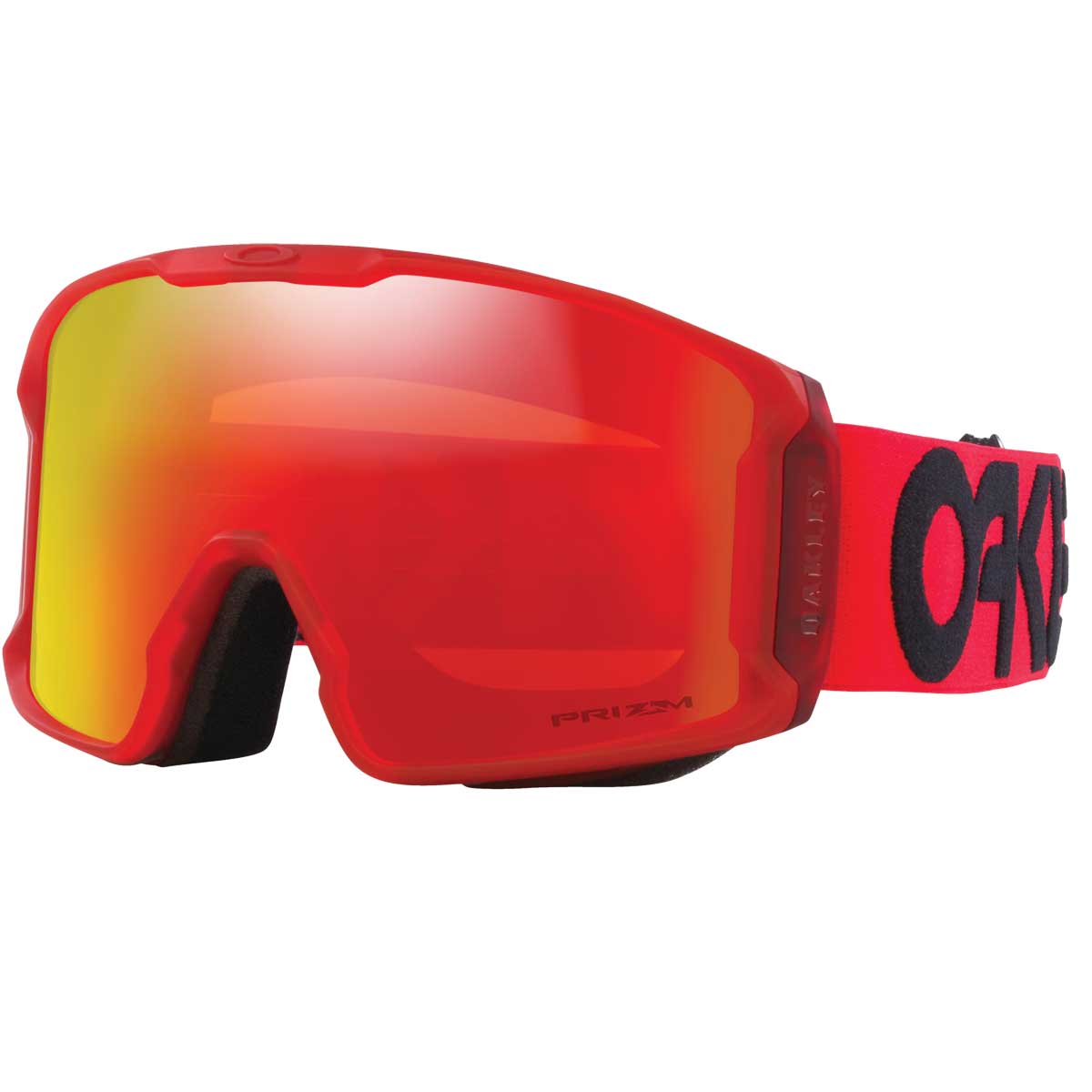 Oakley Line Miner™ L Snow Goggles - 2026 Matte Redline Strap with Prizm Snow Torch Iridium Lenses