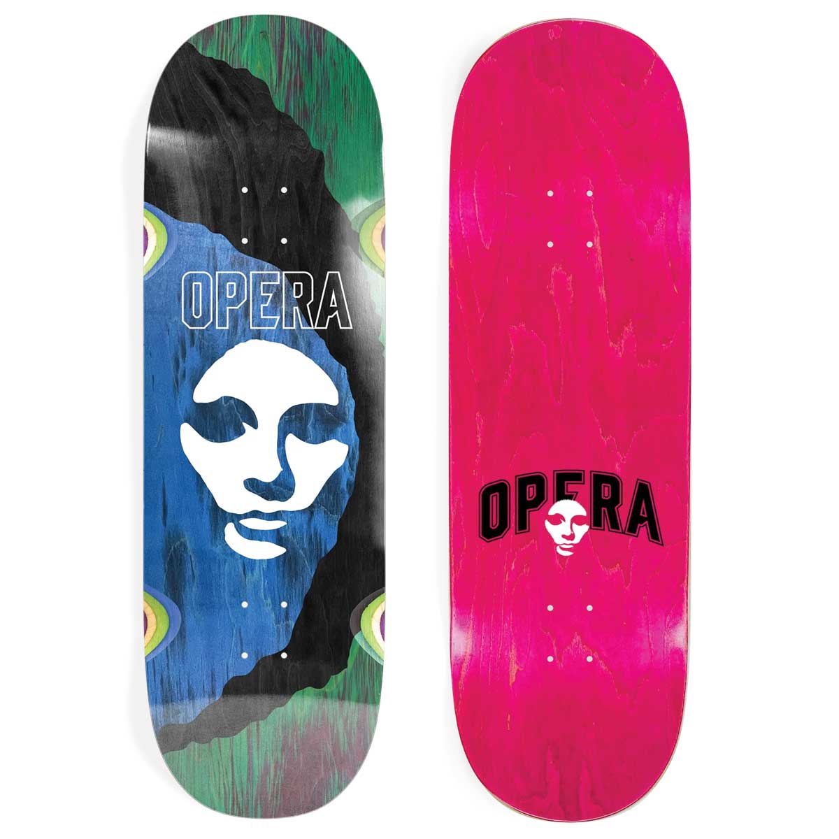 Opera Skateboards Triple Torn Big Mask Skateboard Deck 10.0"