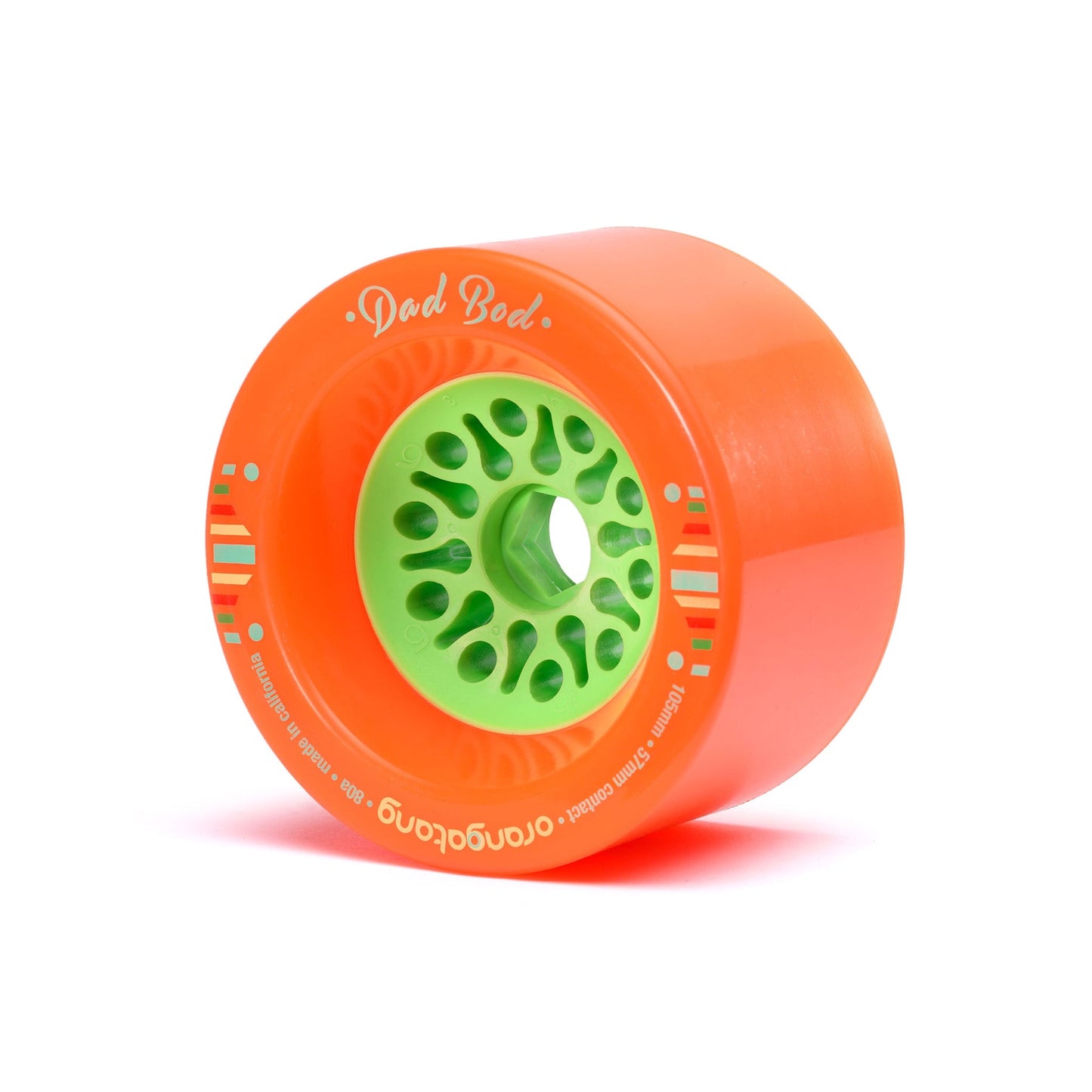 Orangatang Dad Bod Longboard Wheels 105mm 80a Orange