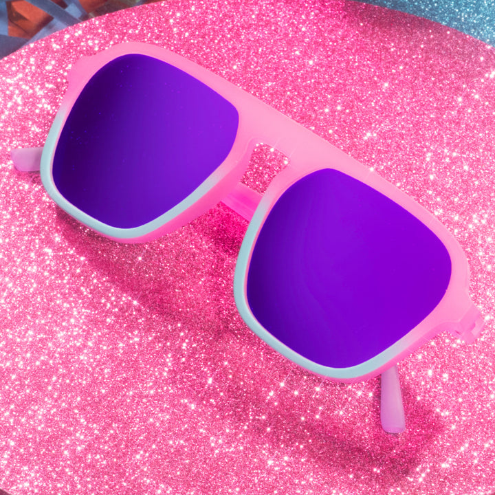 Goodr Retro G Go With the Glow Sunglasses