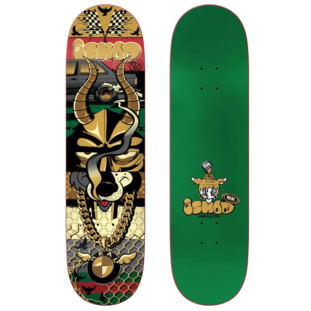 Real Ishod X D Face Skateboard Deck 8.25"