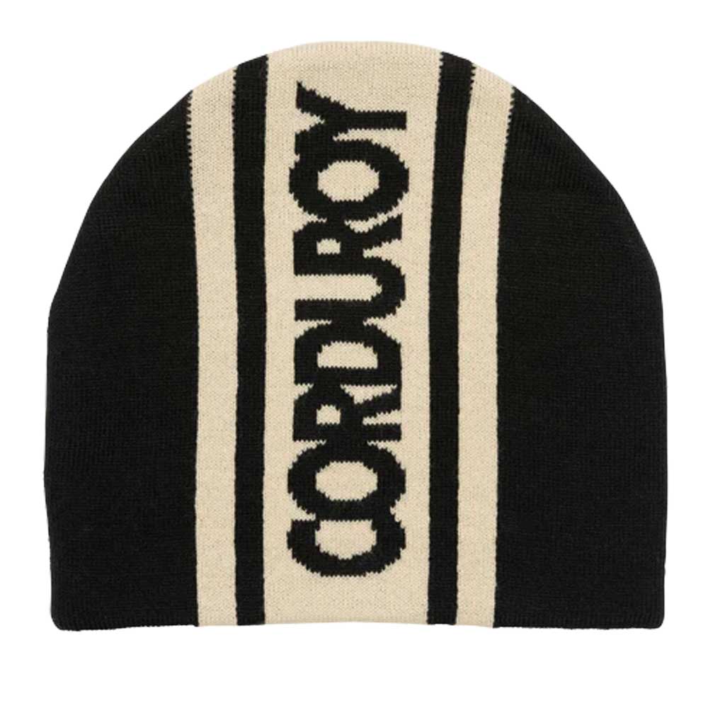 Corduroy Rally Beanie - Black