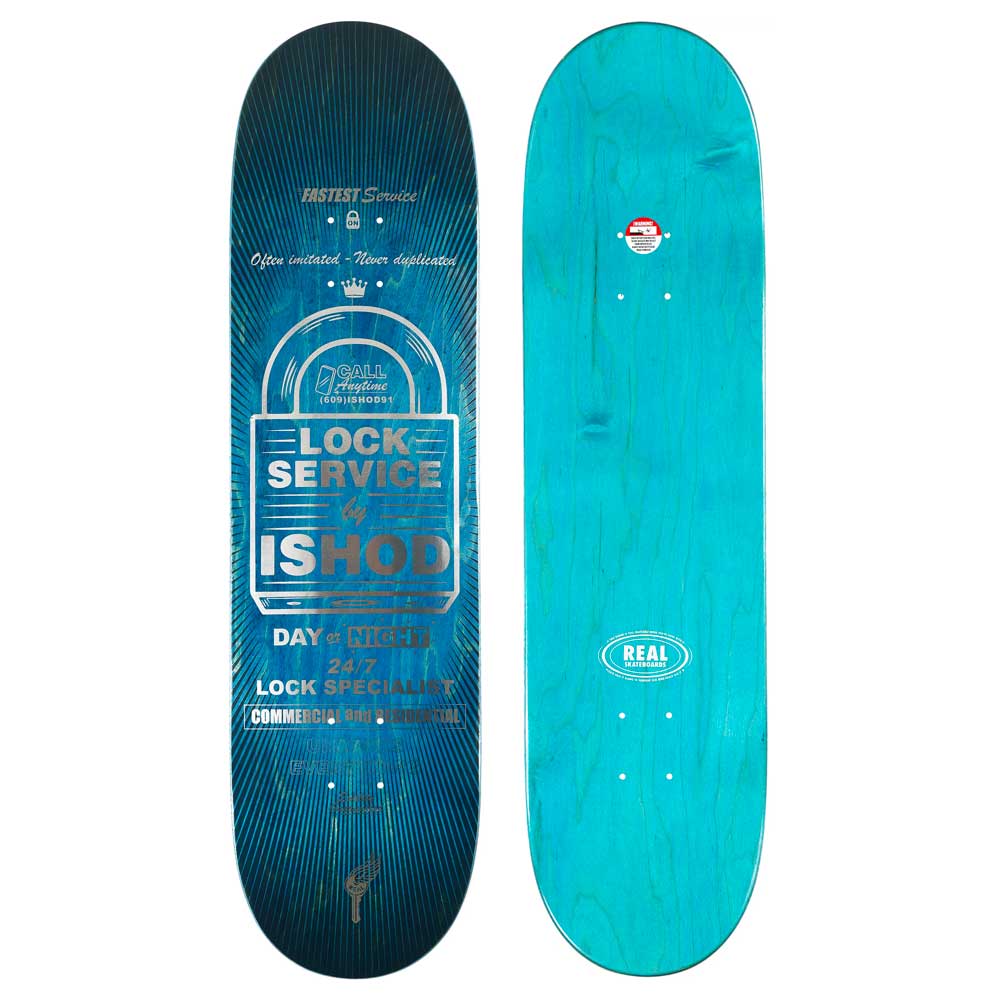 Real Ishod On Lock Skateboard Deck 8.3"