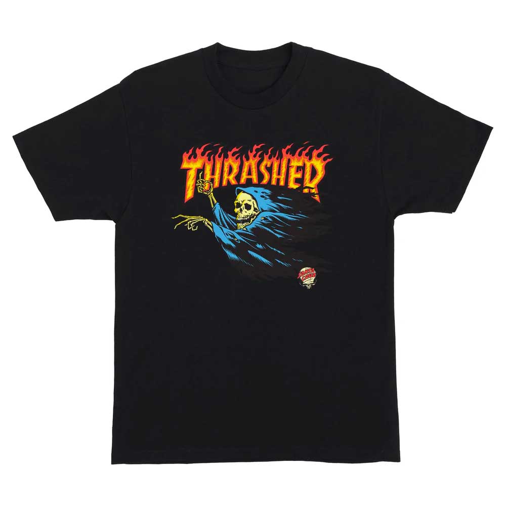 Santa Cruz Thrasher O'Brien Reaper Short Sleeve T-Shirt - Black