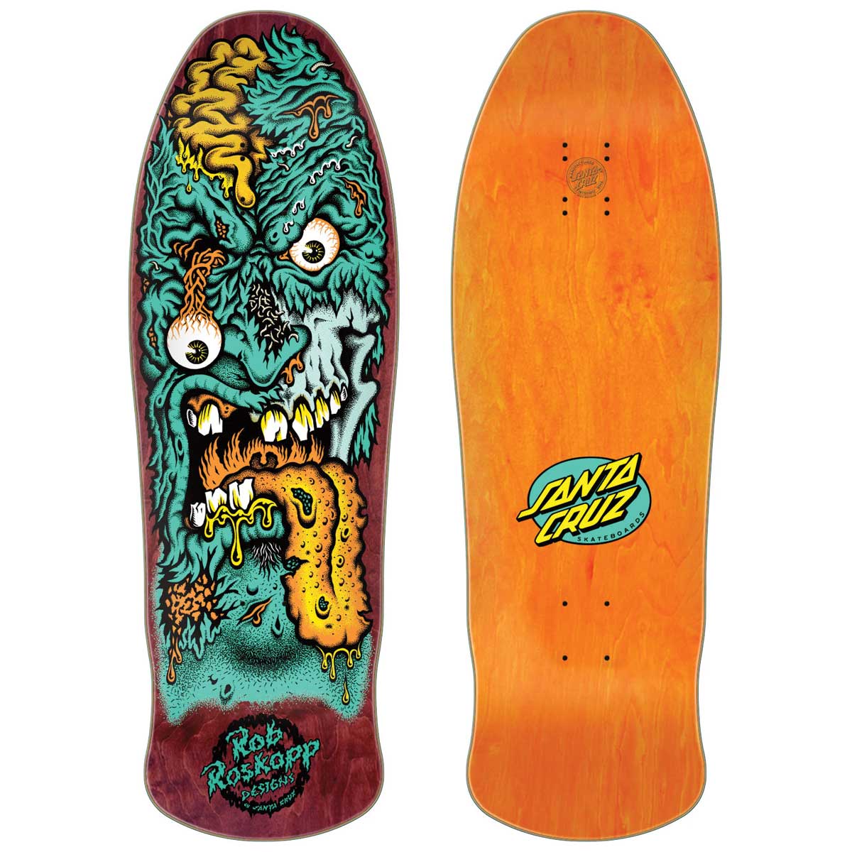 Santa Cruz Rob Roskopp Face Two Reissue Skateboard Deck 9.9"