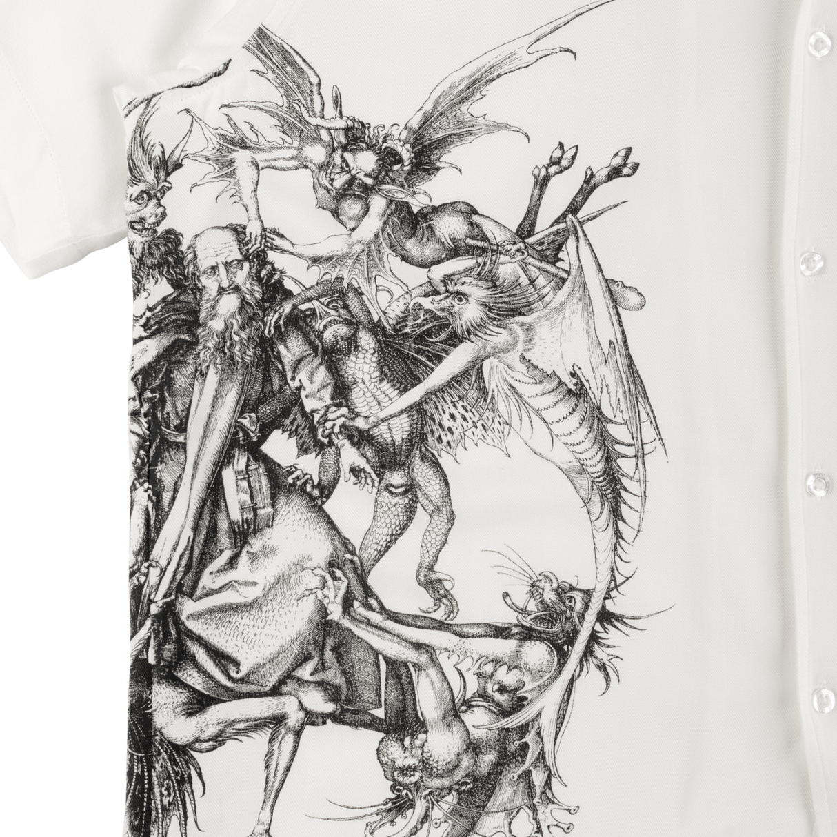 Welcome Torment Printed Linen Short Sleeve T-Shirt