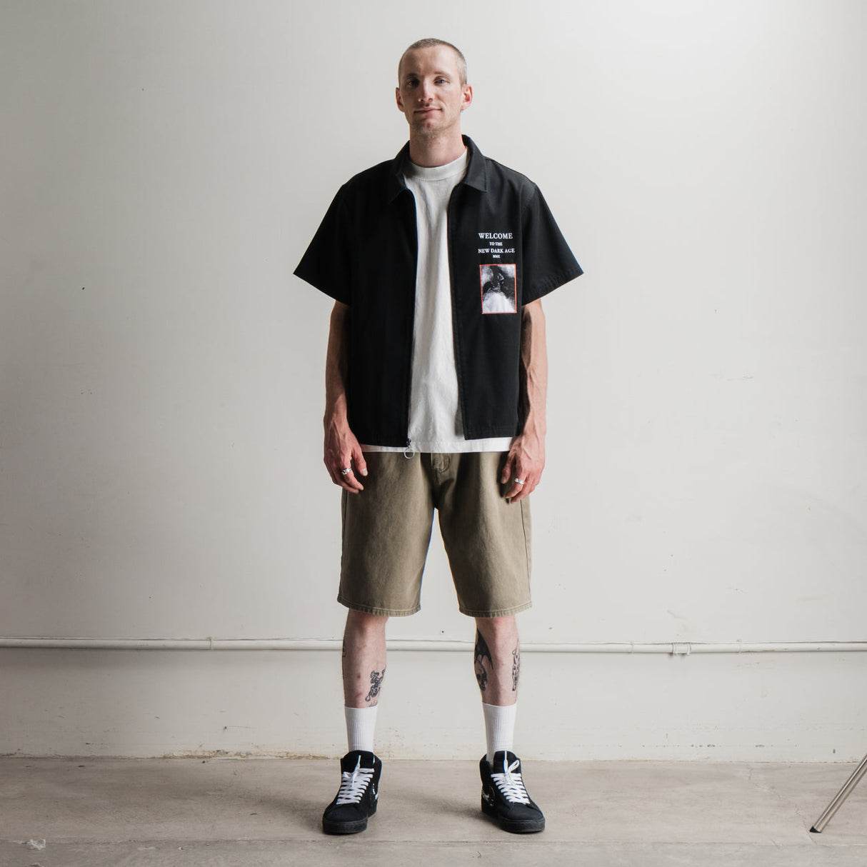 Welcome Chasm Baggy Denim Shorts