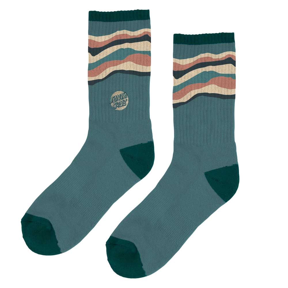 Santa Cruz Landscape Crew Socks - Turquoise