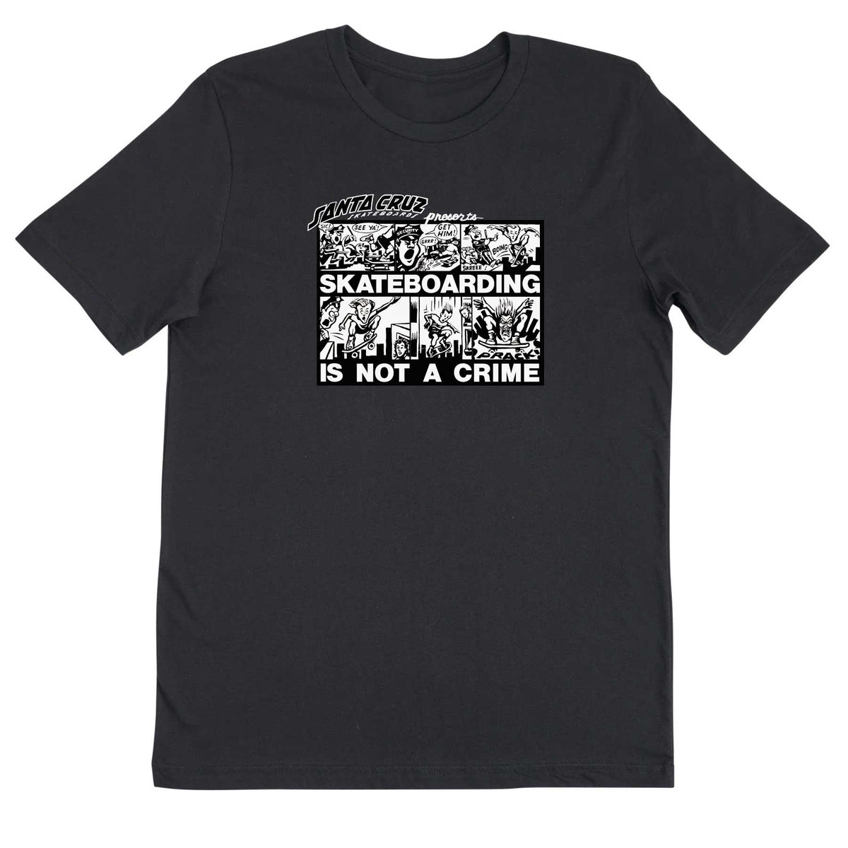 Santa Cruz Roskopp Crime Comic Heavyweight T-Shirt