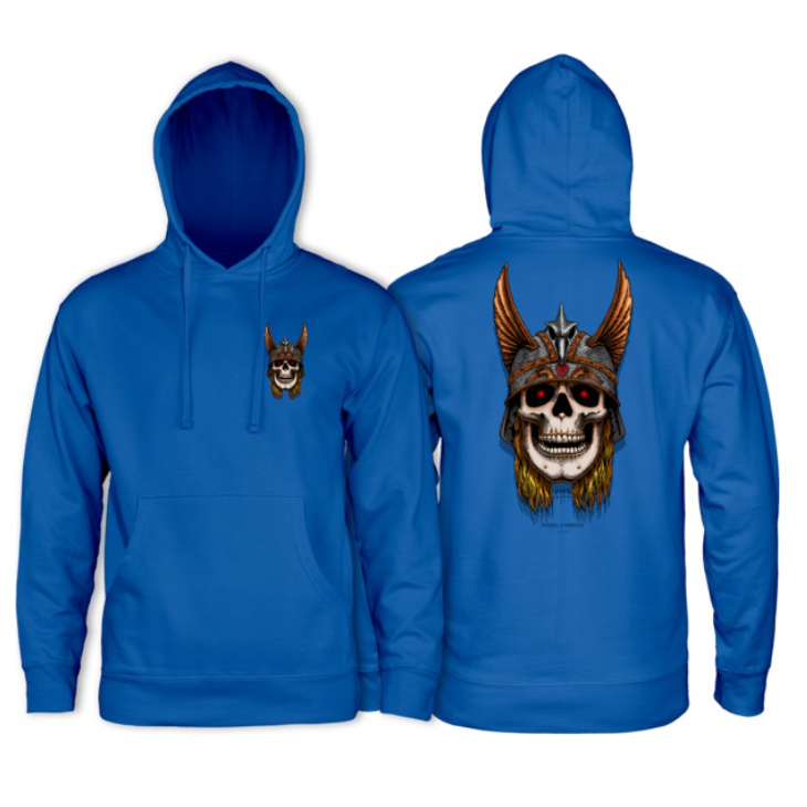 Powell Peralta Andy Anderson Skull Hooded Sweatshirt - Royal