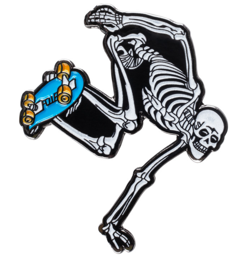 Powell Peralta Skeleton Pin Glow in the Dark
