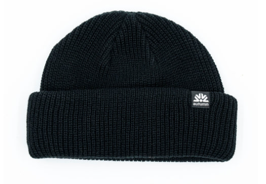 Autumn Shorty Double Roll Beanie 2024 - Black
