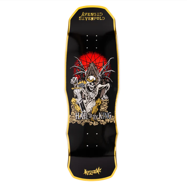 Welcome & A7X Deathbat on Magic Bullet Skateboard Deck - 10.5"