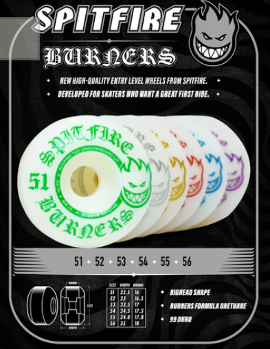 Spitfire 99a Burner 55mm Skateboard Wheels