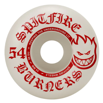 Spitfire 99a Burner Skateboard Wheels 54mm Red
