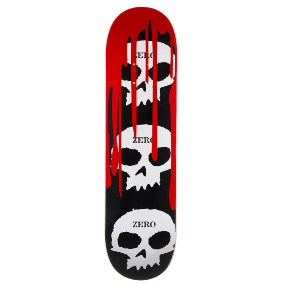 Zero Team 3 Skull Blood Skateboard Deck 8.5"