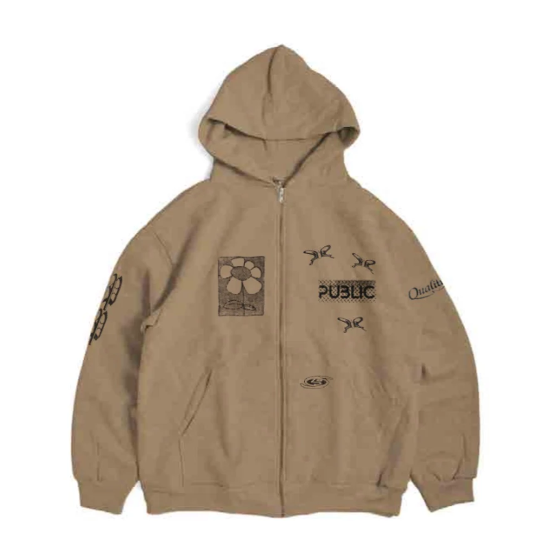 Public Sum Full Zip Hoodie