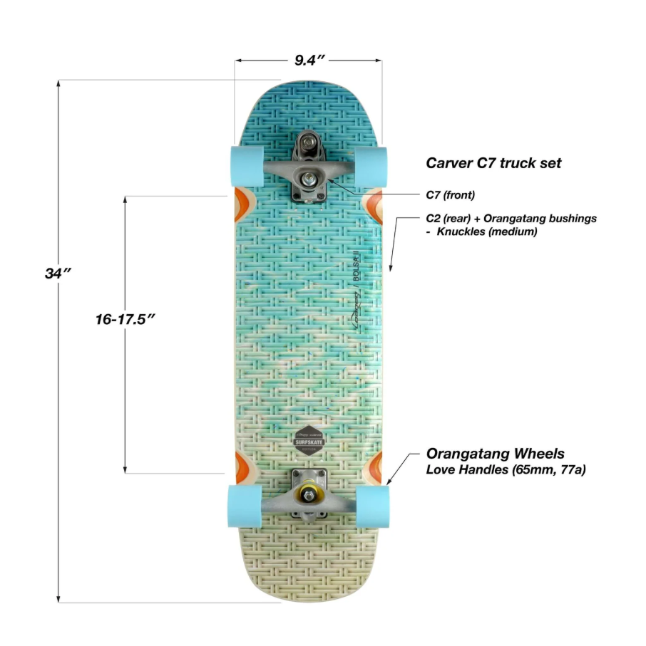 Loaded Bolsa II C7 Surfskate Cruiser Complete