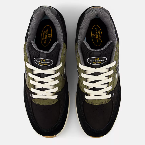 New Balance Numeric 933 Andrew Reynolds Skate Shoes Black/Olive