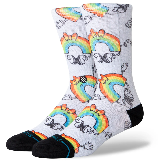 Stance Vibeon Rainbow Crew Socks