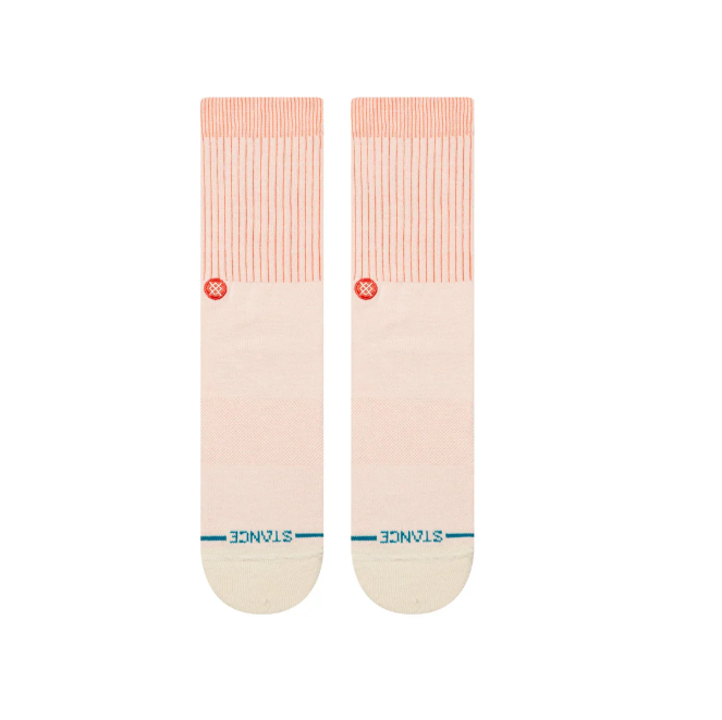Stance Icon Pop Crew Socks Coral
