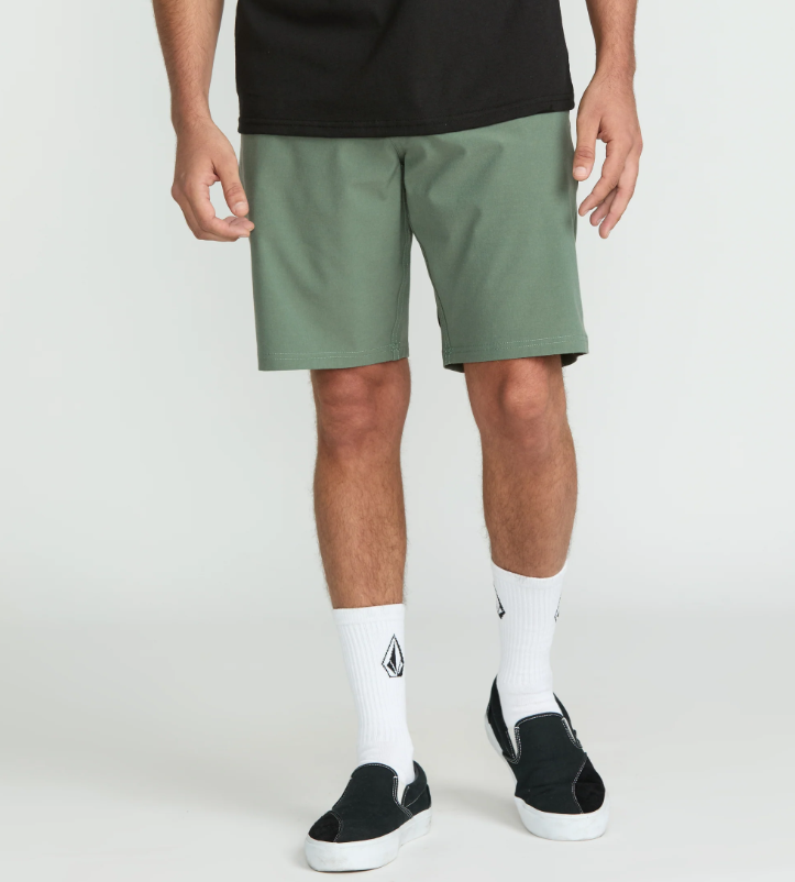 Volcom Frickin Cross Shred Static Shorts - Light Olive