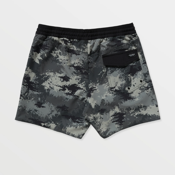 Volcom Men's Lido Print 16" Trunks - Black