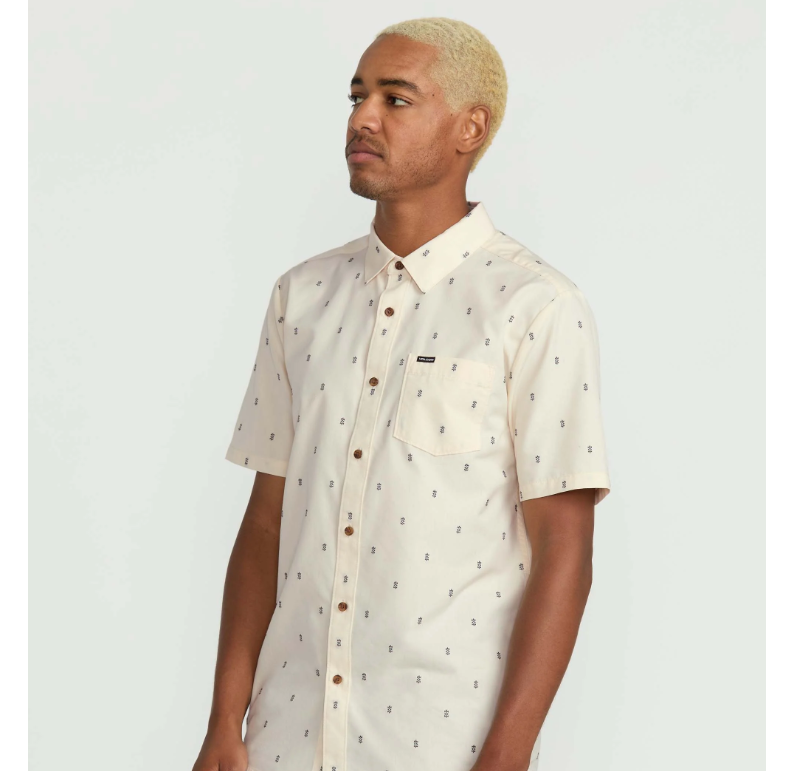 Volcom Bankstone Short Sleeve Shirt Dirty White