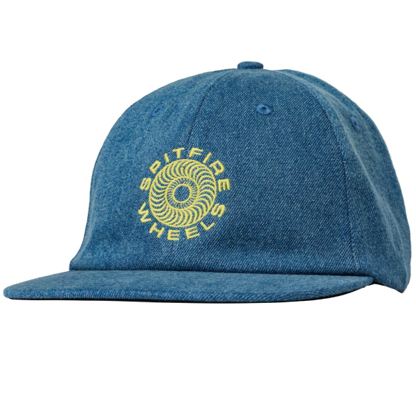 Spitfire Classic 87' Swirl Patch Snapback Hat - Denim/Yellow