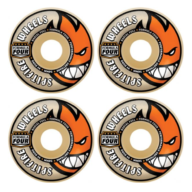Spitfire 99d Formula Four Radial Full Spitball Skateboard Wheels