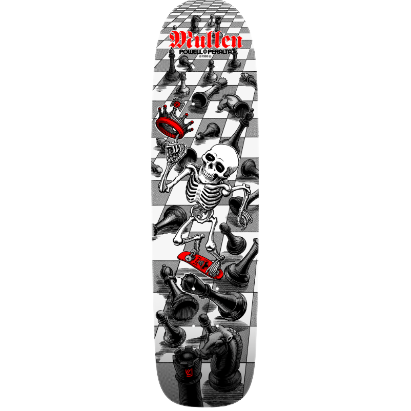 Powell Peralta Bones Brigade Rodney Mullen Series 17 Skateboard Deck - 7.4"