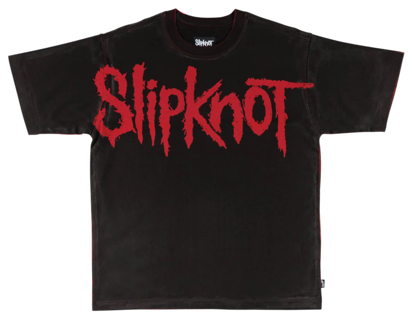 Welcome x SLIPKNOT Barcode Boxy Garment-Dyed Short Sleeve T-Shirt