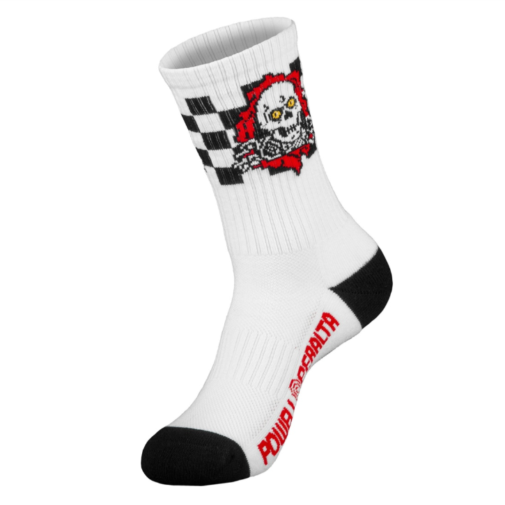 Powell Ripper Checker Stripe Crew Socks