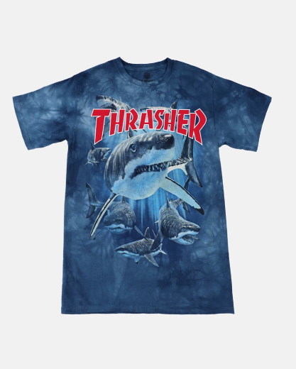 Thrasher Mountain Shark Hand Dyed Short Sleeve T-Shirt